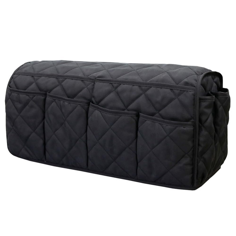 Sofa side storage bag, sofa armrest storage bag, sofa cup holder, home storage bag (black)