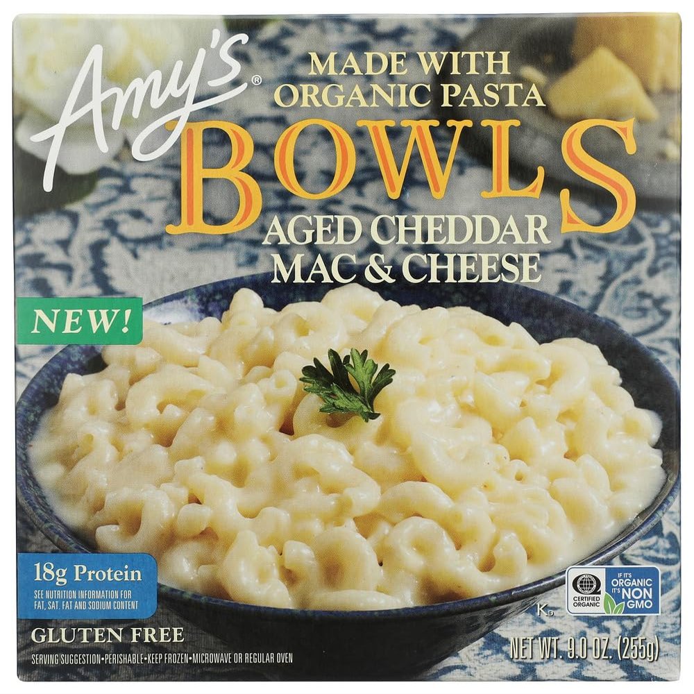 Amy's Aged Cheddar Mac & Cheese Bowl, 9 OZ