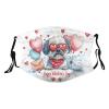 Rqwaaed Happy Valentines Day Lhasa Apso Dog Puppy Dog Face Mask Washable Reusable Adults Breathable With 2 Filters view 1