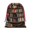 KOPUUYRD Funny Book Shelves Collection And Ladder Print Reusable Gift Bags,Stylish Drawstring Gift Bags,Birthday Gift Bag For All Occasions view 1