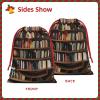 KOPUUYRD Funny Book Shelves Collection And Ladder Print Reusable Gift Bags,Stylish Drawstring Gift Bags,Birthday Gift Bag For All Occasions view 3