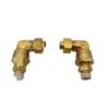 2pc, brass connector embedded trachea rotatable elbow KFV08/10/12B-01 02 03 04 S (KFV08B-01) view 1