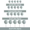 LKXHarleya 20pcs Cake Insert Topper, Foam Ball Cake Picks Mini Balloons Topper Decoration for Wedding Birthday Anniversary Party, Mixed 4 Sizes (Light Gray) view 2