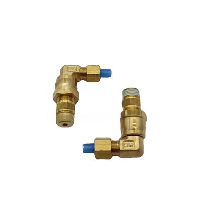 2Pcs brass connector embedded trachea rotatable elbow KFV04/06B-01 02 03 S (KFV06-01)