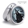Death Scythe Pill Box for Purse Pocket Small Round Pill Case Decorative Medicine Box Travel Medicine Tablet Case Vitamin Organizer Pill Container Holder Unique Gift view 2