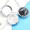 Death Scythe Pill Box for Purse Pocket Small Round Pill Case Decorative Medicine Box Travel Medicine Tablet Case Vitamin Organizer Pill Container Holder Unique Gift view 3