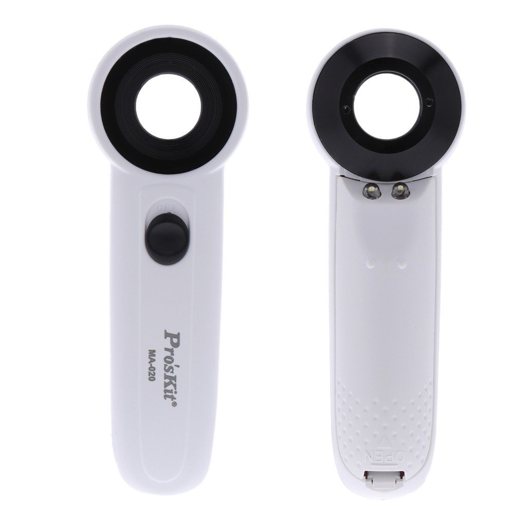 MA-020 22X Portable Handheld Magnifier with LED Light