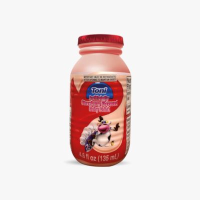 Toni Leche Sabor Fresa/Strawberry Flavor Milk 4.6 Fl oz (Pack of 24)