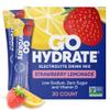 GoHydrate Low Sodium Electrolytes Powder Packets Sugar Free - Instant Hydration Daily Drink Mix - Zero Sugar Water Flavor Packet Singles with Vitamin D - (Strawberry Lemonade, 30 Packs) view 1