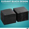 1InTheHome Black Cocktail Napkins, Beverage Napkins, Cocktail Napkins Paper, 2-Ply, Disposable, Unfolded, 9 1/2 Inches, 250 Pack view 3
