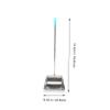 SECFOU Stainless Steel Dustpan Long Handle Garbage Pan for Cleaning Dust Brush for Trash Collector Pan Random Style view 2