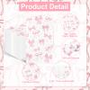 100PCS Pink Bow Napkins Disposable Hand Towels for Bathroom 3 Ply Decorative Bow Paper Napkins Pink Coquette Party Guest Napkins for Birthday Bachelorette Bridal Wedding Party Supplies view 3