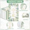 100PCS Greenery Religious Paper Napkins 3 Ply Blessed Cross Disposable Hand Towels for Bathroom Decorative Eucalyptus Guest Napkins for First Communion Holy Baptism Wedding Religious Spring Party view 3