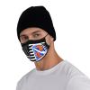 Rqwaaed US 198th Infantry Brigade USA American Flag Face Mask Washable Reusable Adults Breathable With 2 Filters view 3