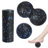 3pcs Peanut Massage Ball for Relax Tight Muscles, Deep Tissue Fascia Ball for Physical Therapy, Yoga Fitness Massage Roller Tool, Trigger Point Lacrosse Ball, Mobility Ball, Massager(Black+Blue) view 1