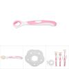 Soft and Gentle Infant Teether and Toothbrush Training Set for Newborns, Includes Teeth Care and Tongue Scraping Kit (Pink) view 4