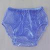 Plastic Pants for Adults with Incontinence,PVC Dot Adult Incontinence Pants,Plastic Diapers,Adult Cloth Diapers Covers,Incontinence Pants Diapers Transparent Unisex (Blue, Small) view 1