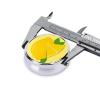 Cartoon Lemon Portable Round Pill Box, can fit into Wallet Pocket Lightweight 3 Compartment Pill Box, Carry Pill Box with You view 4