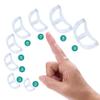 12 pcs Finger Splint Kits Including 8 Oval Finger Splints Clear Type and 4 Finger Sleeves for Arthritis/Trigger Finger/Mallet Fingers, Trigger Finger splints For Thumb/Index/Middle/Pinky /Ring(2,3,4,5,6,7,8,9) view 2