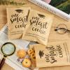 100 Pack Graduation Cookie Treat Bags, 7.1 x 5 Inch Self-Adhesive One Smart Cookie Bags Kraft Paper Bags for Graduation Party Supplies view 4