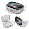 Pill Organizer Waterproof Pocket Pill Box Portable White Clouds and Rainbow Pill Case for Pocket Purse Medicine Organizer view 2