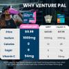 Venture Pal High Sodium Sugar-Free Electrolyte Powder Packets - Hydration Packets with Sodium, Potassium & Magnesium | Zero Calories | Vegan, Keto, and Paleo Friendly | 30 Sticks view 2