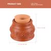 GOOHOCHY 1pc Red Porcelain Moxibustion Pot and Ergonomic Burning Tool for Relaxation Home Use and Moxibustion Therapy for Adults view 2