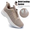 AOE Diabetic Shoes for Men and Women, Wide Slip-on Shoes for Swollen Feet Walking Sneakers for Elderly Foot Pain Relief Almond view 3