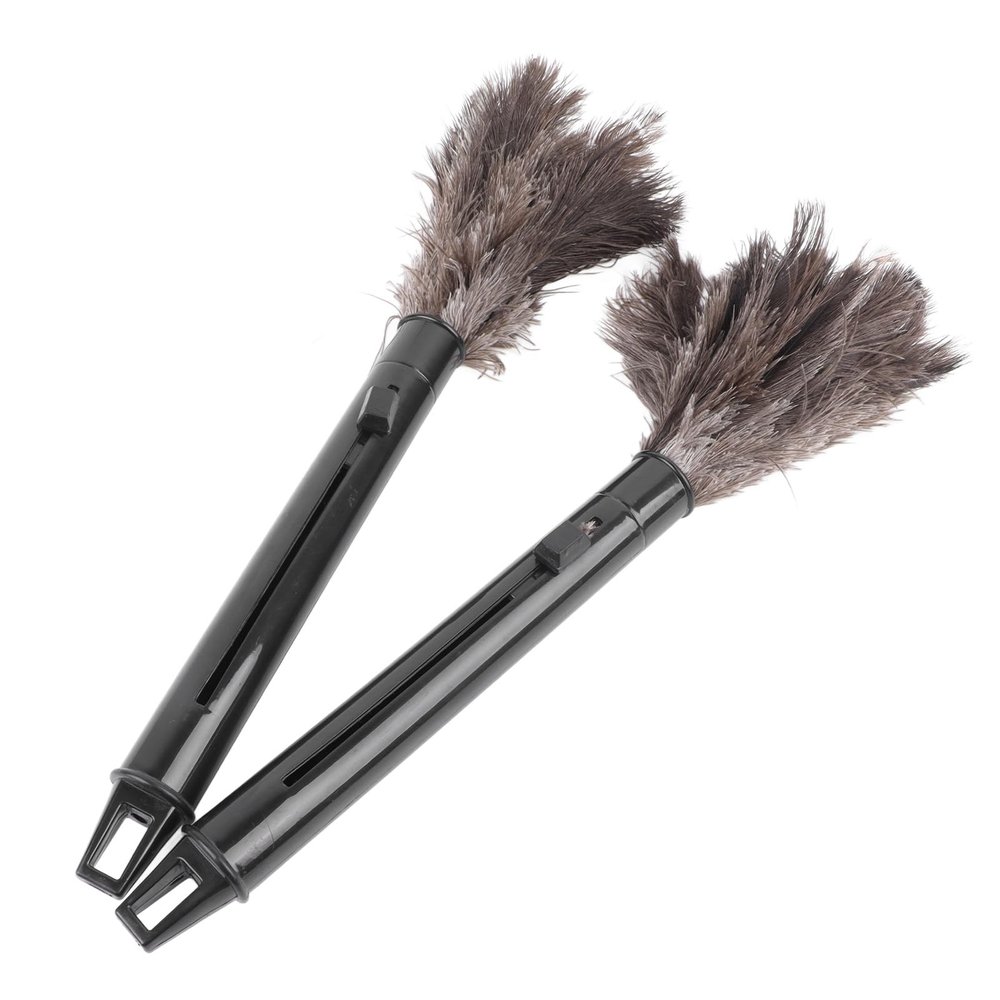 2Pcs Retractable Duster with Long Handle for Effective Home and Office Cleaning, Adjustable Length Dusting Tool for High Spaces