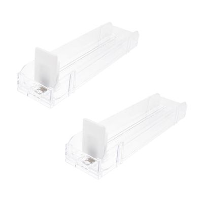 ORFOFE 2pcs Auto Rack Pusher Display Organizer for Shops Easy to Use Design Single-Sided
