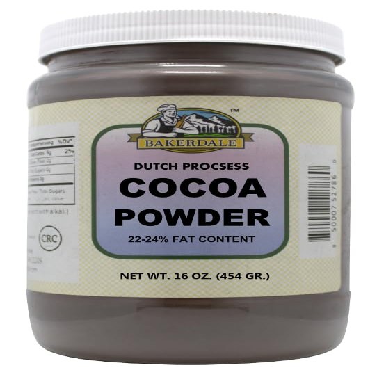Bakerdale Dutch Process Cocoa Powder, 16 oz, 22-24% Fat Content