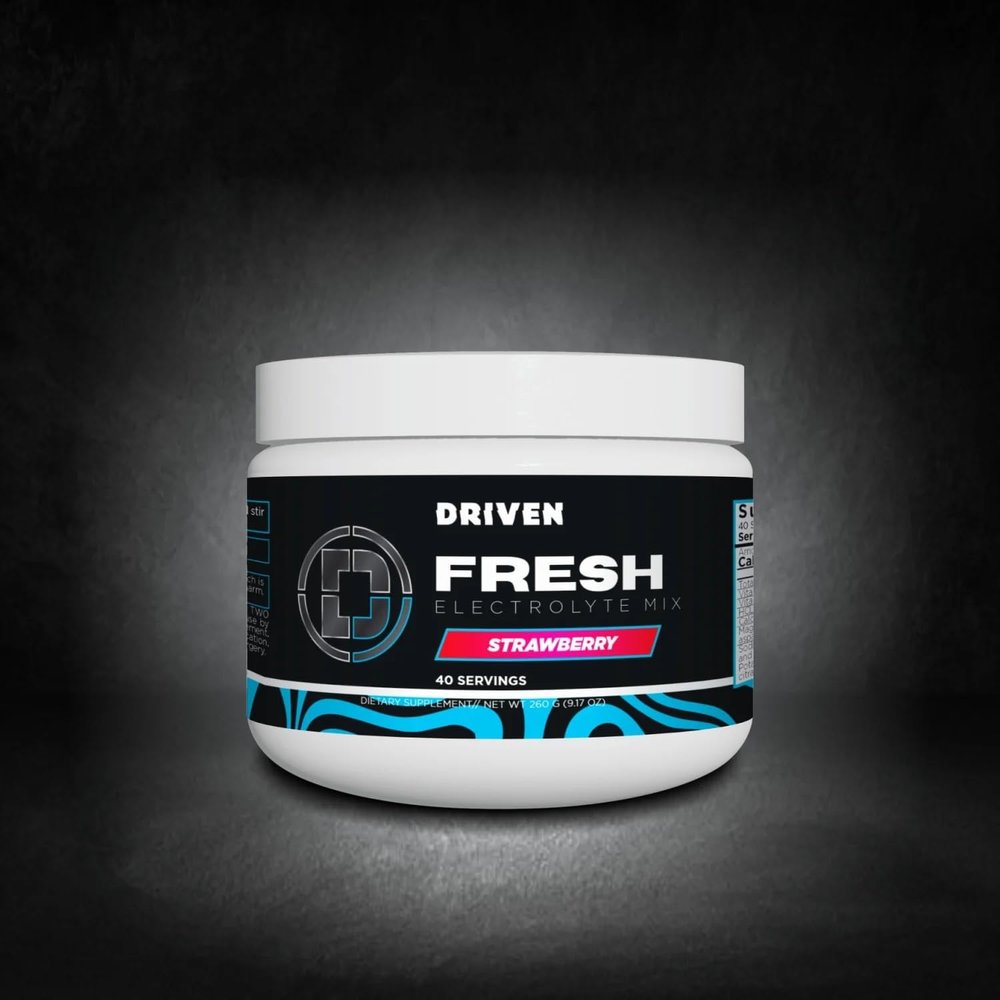 Driven F.R.E.S.H- Fluid Replacement Energy Stamina Hydration: Electrolytes for Ultimate Perfomance and Recovery (40 Servings, Strawberry)