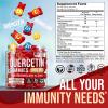 2 Pack - JOYLI Quercetin Gummies with Bromelain, Zinc, Vitamin C & D3 Sugar-Free Quercetin Supplement for Immune Support & Seasonal Wellness 500mg Quercetin for Kids & Adults 60 Gummies per Pack view 3