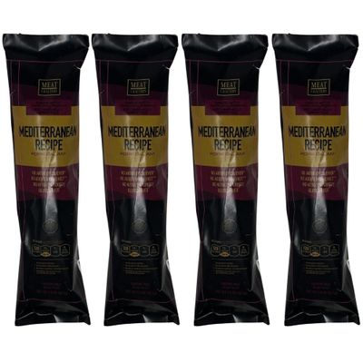 MeatCrafters Mediterranean Recipe Salami, Fenugreek-Spiced Dry-Cured Hard Salami, All-Natural Duroc Pork for Charcuterie Boards, Cheese Boards and Gourmet Snacking, 5 oz, Pack of 4