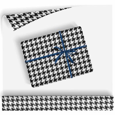 Pixel Hounds Tooth Gift Wrapping PaperBaby Shower Wrapping Paper Colorful Gift Paper, Suitable for Adults Kids on Christmas Halloween 58 Inch X 23 Inch(Print-01,58"x 23")