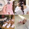 100 Pcs Mini Satin Ribbon Bows, Pink Bows Tiny Decoration Ribbon Bows, Pink Twist Tie Bows for Hair Accessories, Sewing Appliques Crafts, Costume, Shoe Decor Party Gift Box Ornaments view 4