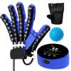 GAOXIAO Rehabilitation Gloves for Stroke Patients, Hand Exerciser Aids Robotic Glove, Hemiplegia Stroke Arthritis Hand Finger Rehabilitation Trainer, Cerebral Palsy Finger Orthosis B Right XL view 1