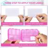 1 Pack 10 GRIDS Travel Pill Organizer Box with 189 Labels - Travel Medicine Case Kit - Pocket Daily Pharmacy Container - Travel Medication Holder Dispenser for Fish Oil Vitamin Supplement Storage view 4