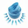 1/2/3/5/10 Meters 3# Long Nylon Zippers Rolls with 2/4/6/10/20 Pieces Zipper Slider for Tailor Sewing Accessories(Lake Blue,2 Meter 4 Slider) view 1