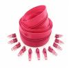 1/2/3/5/10 Meters 3# Long Nylon Zippers Rolls with 2/4/6/10/20 Pieces Zipper Slider for Tailor Sewing Accessories(Rose red,5 Meter 10 Slider) view 1