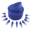 1/2/3/5/10 Meters 3# Long Nylon Zippers Rolls with 2/4/6/10/20 Pieces Zipper Slider for Tailor Sewing Accessories(Dark Blue,5 Meter 10 Slider) view 1