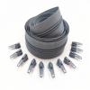 1/2/3/5/10 Meters 3# Long Nylon Zippers Rolls with 2/4/6/10/20 Pieces Zipper Slider for Tailor Sewing Accessories(Gray,5 Meter 10 Slider) view 1