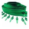 10 Meters Long Zipper 20 Auto Locking Sliders Invisible Nylon 3# Zipper Used for Clothing Handbags(Green) view 1