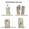 10 Meters Long Zipper 20 Auto Locking Sliders Invisible Nylon 3# Zipper Used for Clothing Handbags(Light Grey) view 4