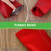 100 Pack Resealable Stand Up Bags,Smell Proof Pouch Sealable Foil Pouch Bags for PackagingRed,5.5" x 8.6" view 3