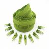 1/2/3/5/10 Meters 3# Long Nylon Zippers Rolls with 2/4/6/10/20 Pieces Zipper Slider for Tailor Sewing Accessories(Green,3 Meter 6 Slider) view 1