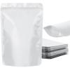 100 Pack Resealable Stand Up Bags,Smell Proof Pouch Sealable Foil Pouch Bags for PackagingWhite,7.9" x 11.8" view 1