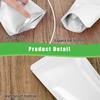 100 Pack Resealable Stand Up Bags,Smell Proof Pouch Sealable Foil Pouch Bags for PackagingWhite,7.9" x 11.8" view 3