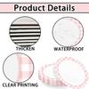 HEIPINIUYE 50 Pieces Light Pink Gingham Oval Paper Plates 10 X 12 Inch Pink and White Plates Disposable Dinner Plates for Picnic Wedding Baby Shower Birthday Party Dessert Plates view 3