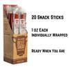 Beef Snob Snack Sticks, Jalapeno Flavor, High Protein Beef Sticks, Sugar Free, Keto Friendly, Gluten Free, 20 Count, 1 oz Sticks view 2